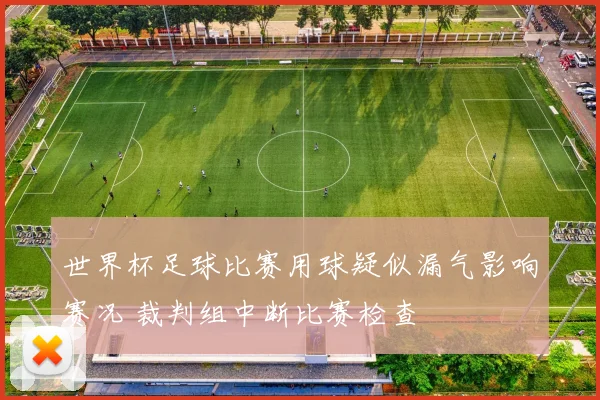 世界杯足球比赛用球疑似漏气影响赛况 裁判组中断比赛检查